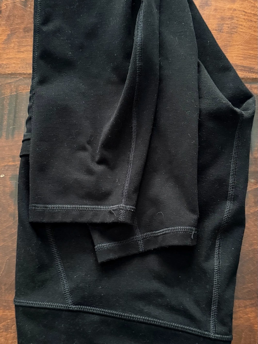 Fabletics Black Seam-Detail Active Leggings